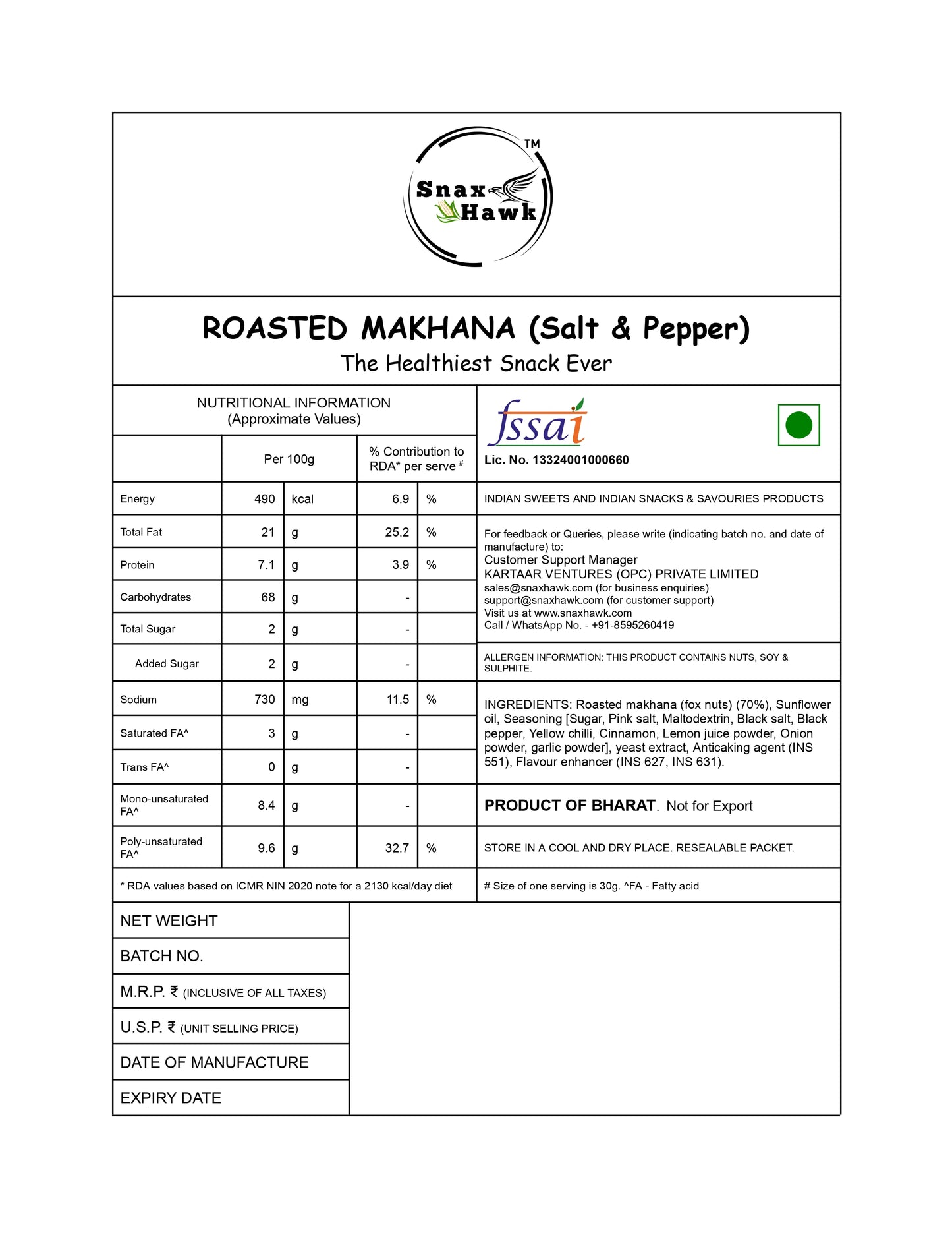 Roasted Makhana